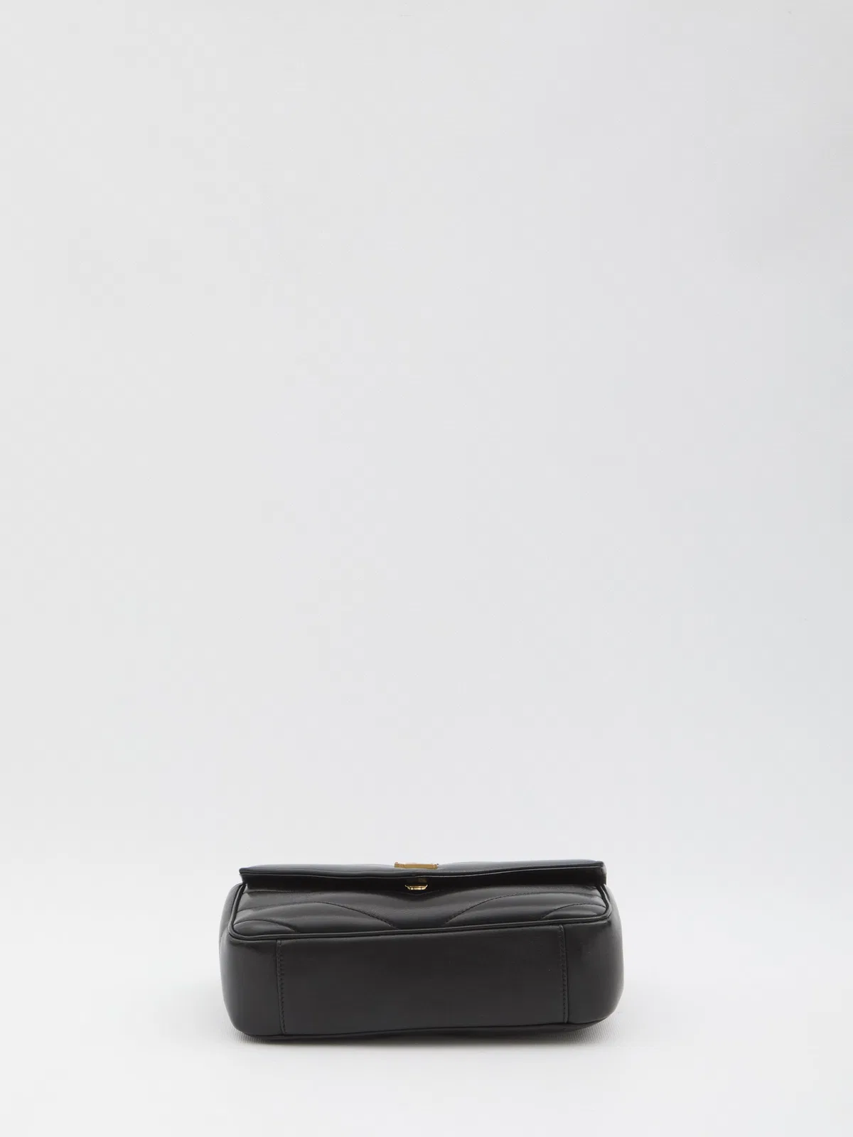 Saint Laurent Black Leather Small Loulou Shoulder Bag