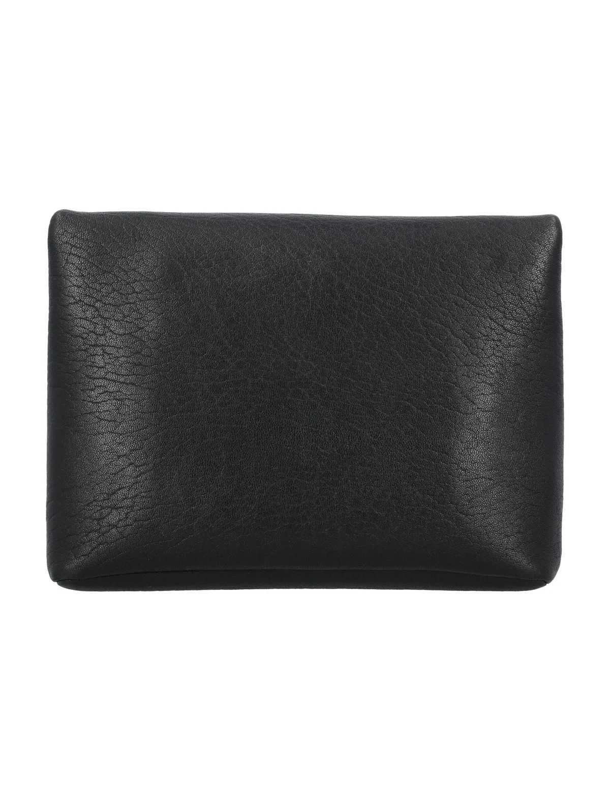 Saint Laurent Black Leather Cassandra Clutch