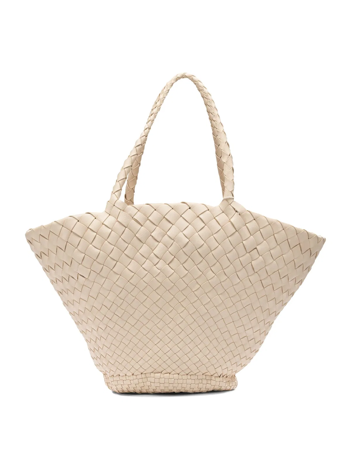 Dragon Difussion Beige Buffalo Calf Leather Handbag