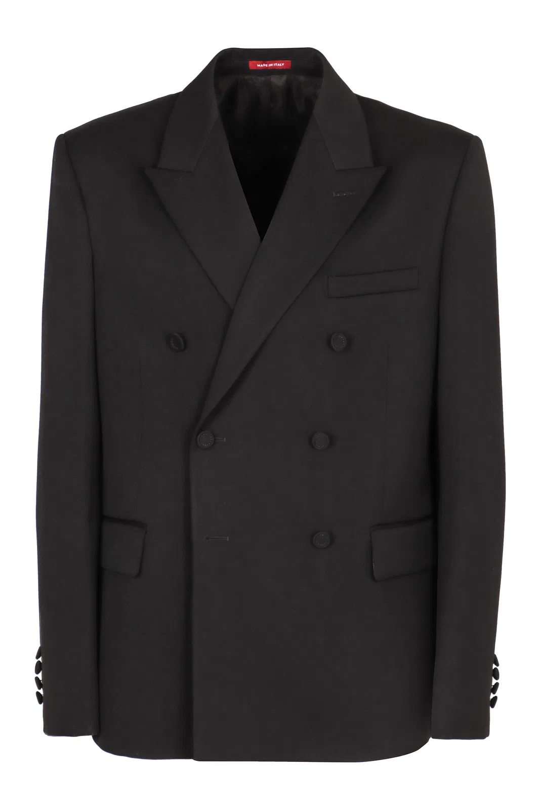 Gucci Black Double-Breasted Wool Suit