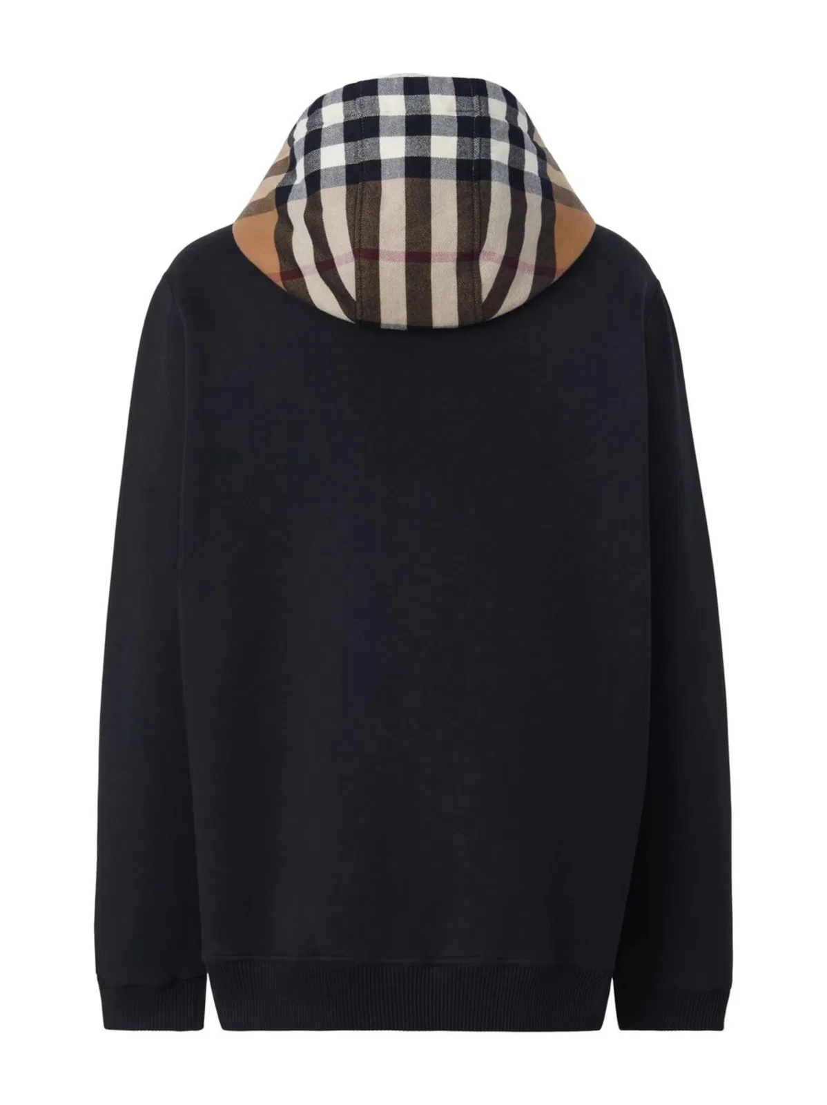 Burberry Check-Pattern Zip-Up Hoodie