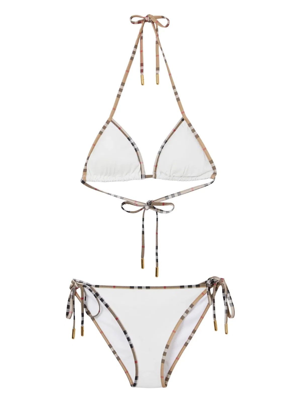 Burberry White Polyamide Bikinis Eye