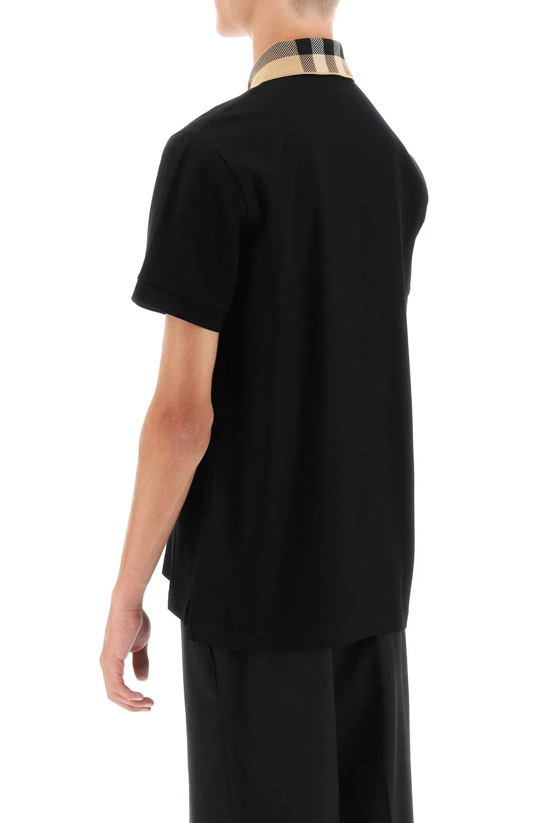 Burberry Black Piquet Polo Shirt