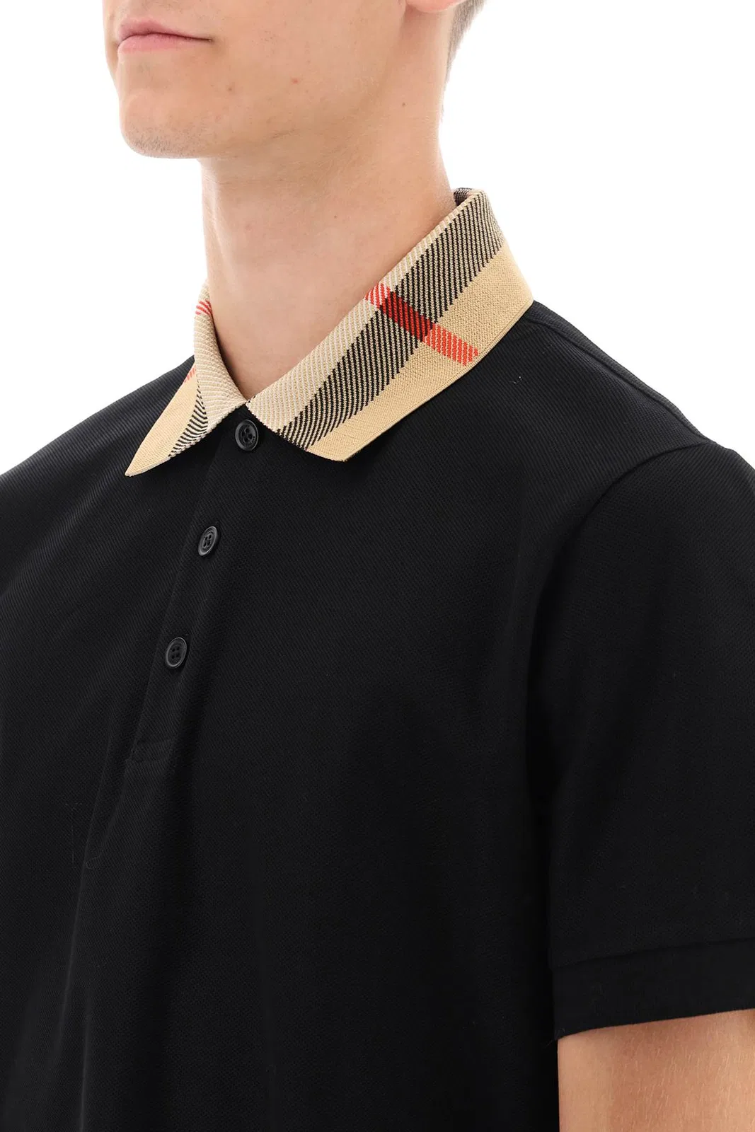 Burberry Black Piquet Polo Shirt