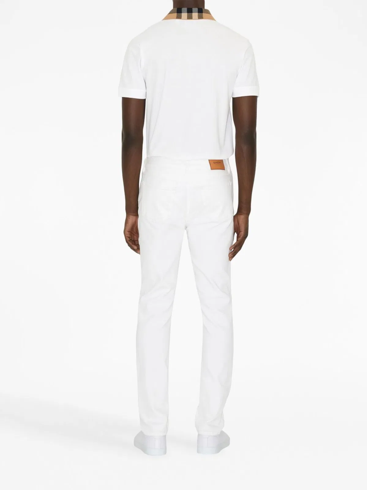 Burberry White Piquet Polo Shirt