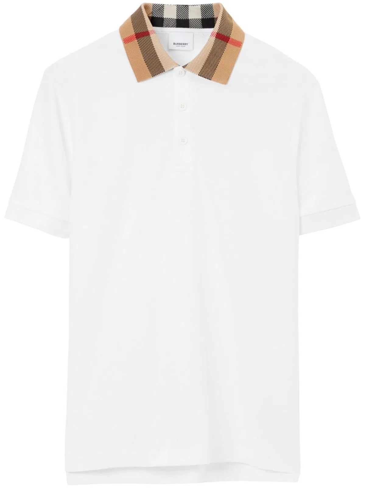 Burberry White Piquet Polo Shirt