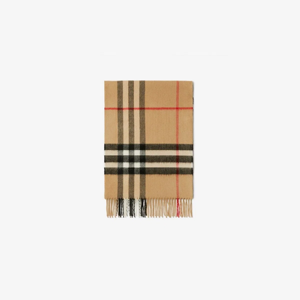 Burberry Cashmere Scarf With Check Motif