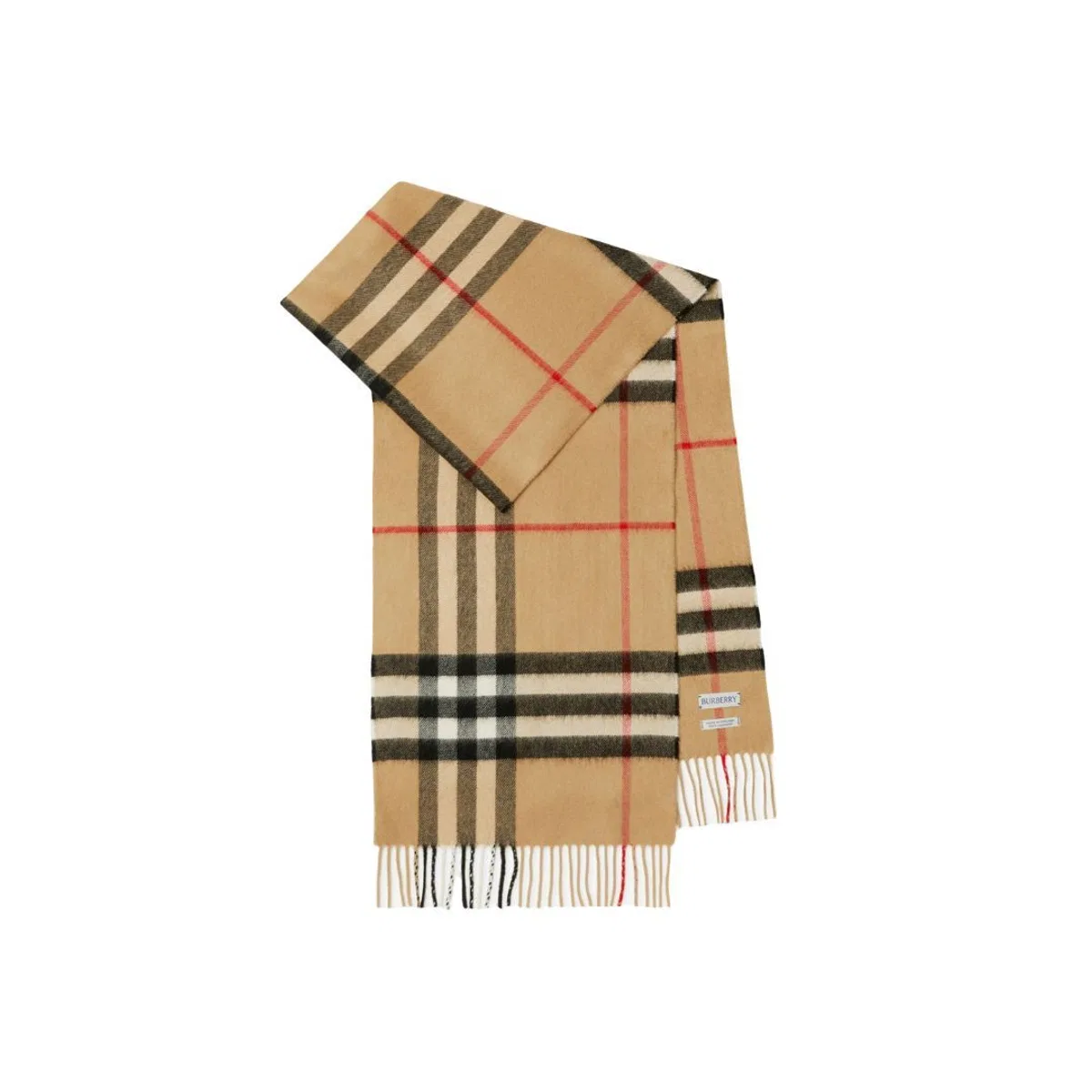 Burberry Cashmere Scarf With Check Motif