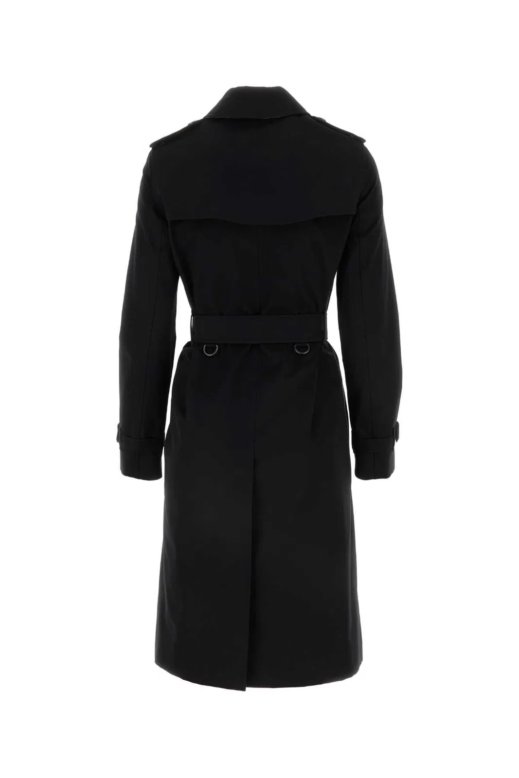 Burberry Black Gabardine Heritage Kensington Tren