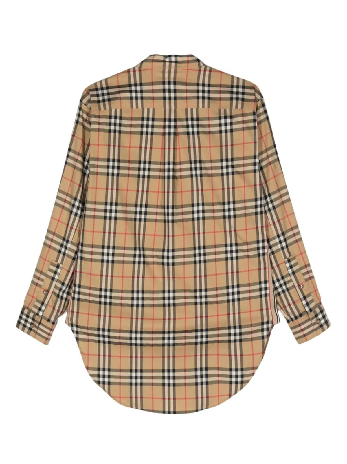 Burberry Embroidered Stretch Cotton Shirt