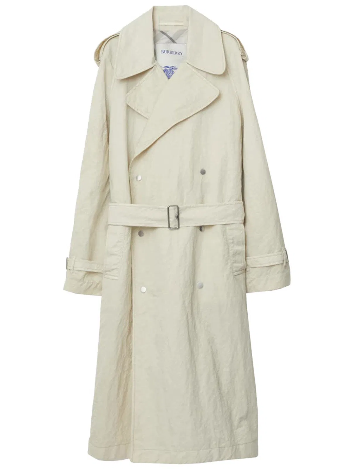 Burberry Nude Long Cashmere Trench Coat