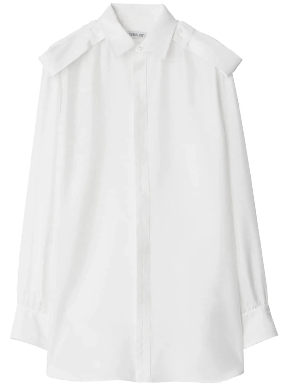 Burberry White Silk Shirt