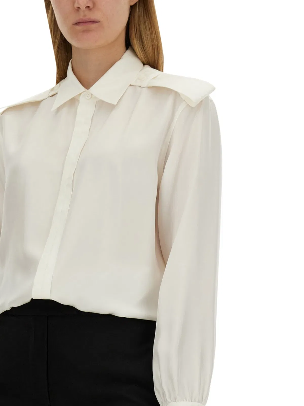 Burberry White Silk Shirt