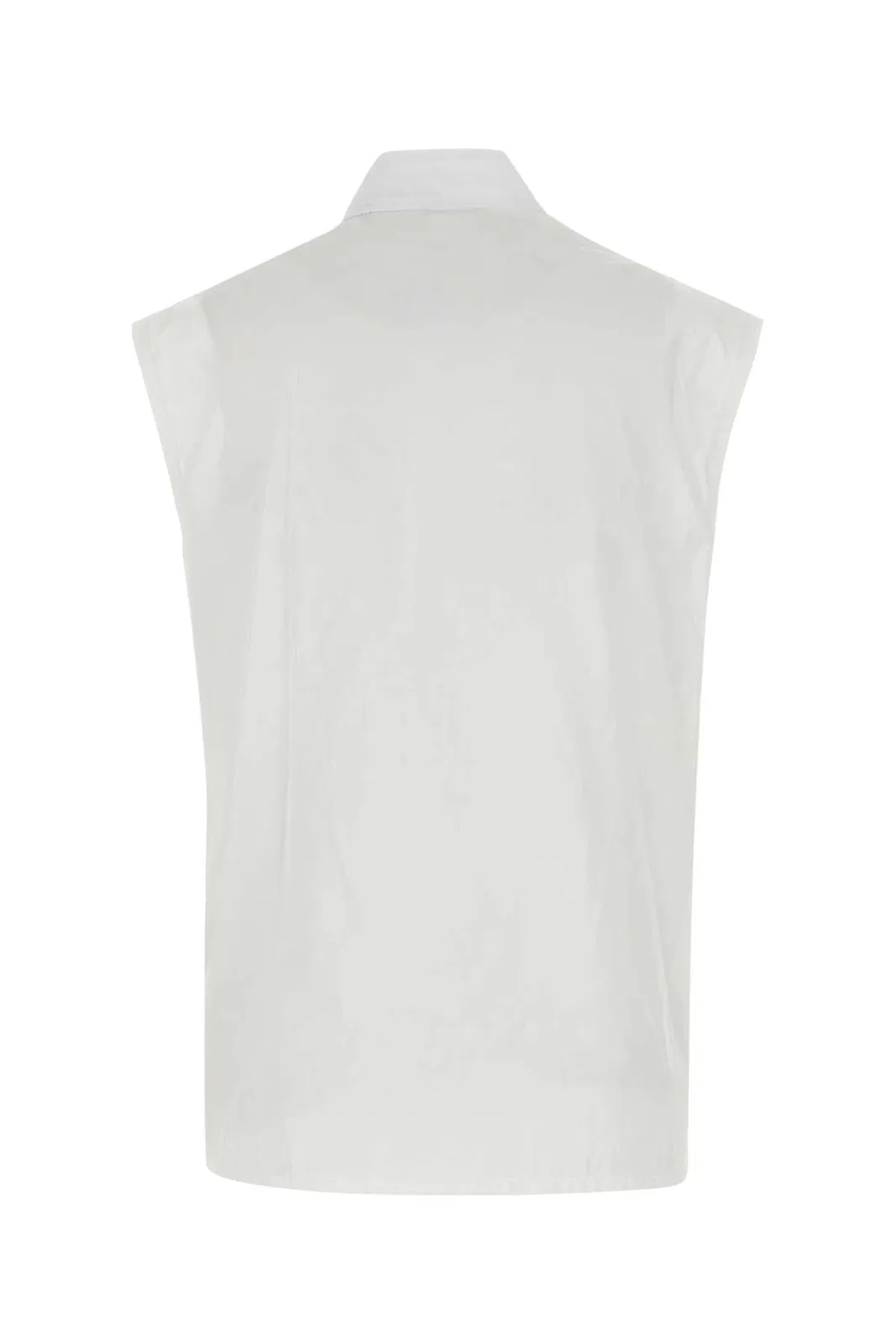 Burberry White Cotton Vest
