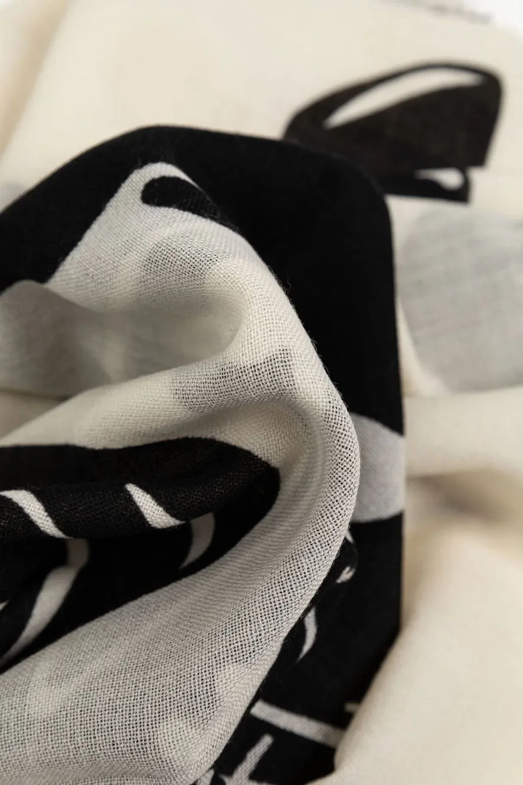 Burberry Embroidered Wool Scarf