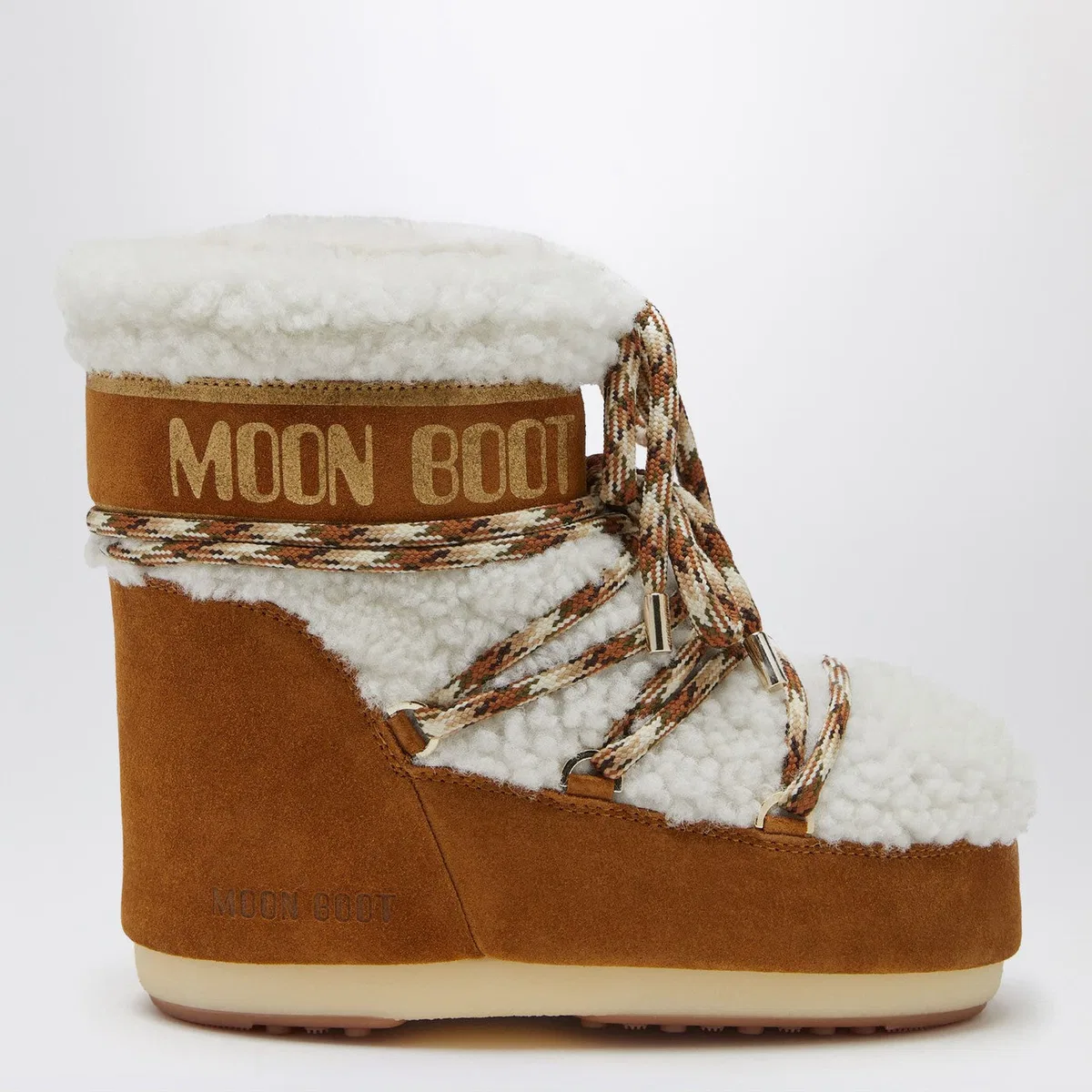 Moon Boot Brown Shearling Lab69 Icon Low Boots