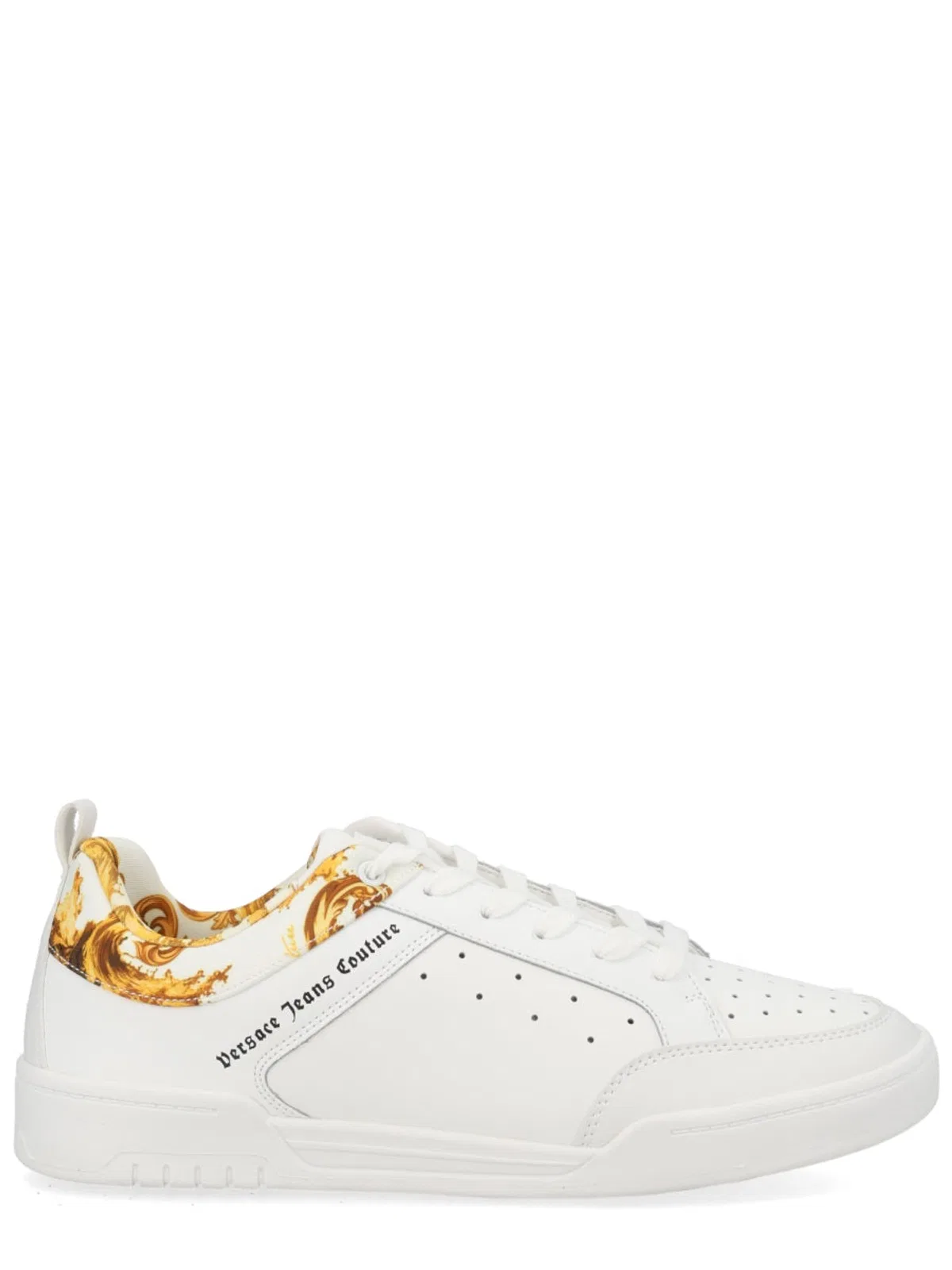 Versace Jeans Couture White Leather Sneaker
