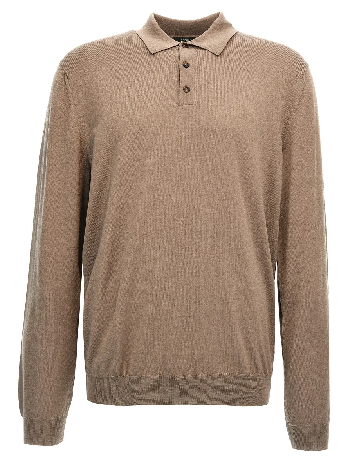Zanone Virgin Wool Polo Shirt