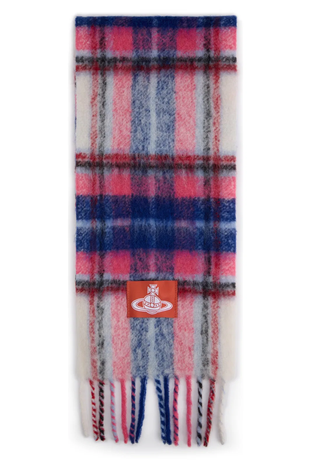 Vivienne Westwood Checkered Scarf With Fringes