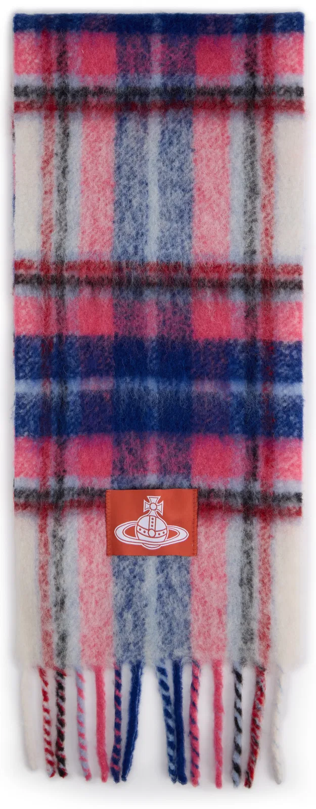 Vivienne Westwood Checkered Scarf With Fringes
