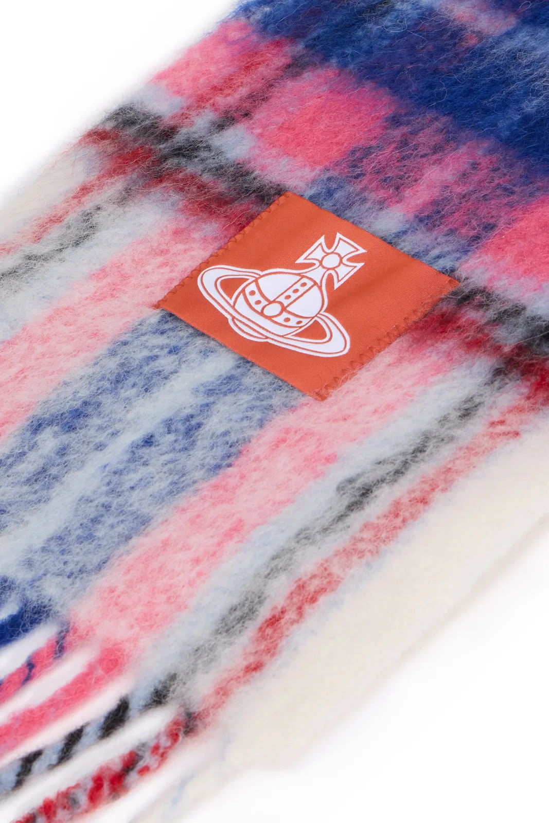 Vivienne Westwood Checkered Scarf With Fringes
