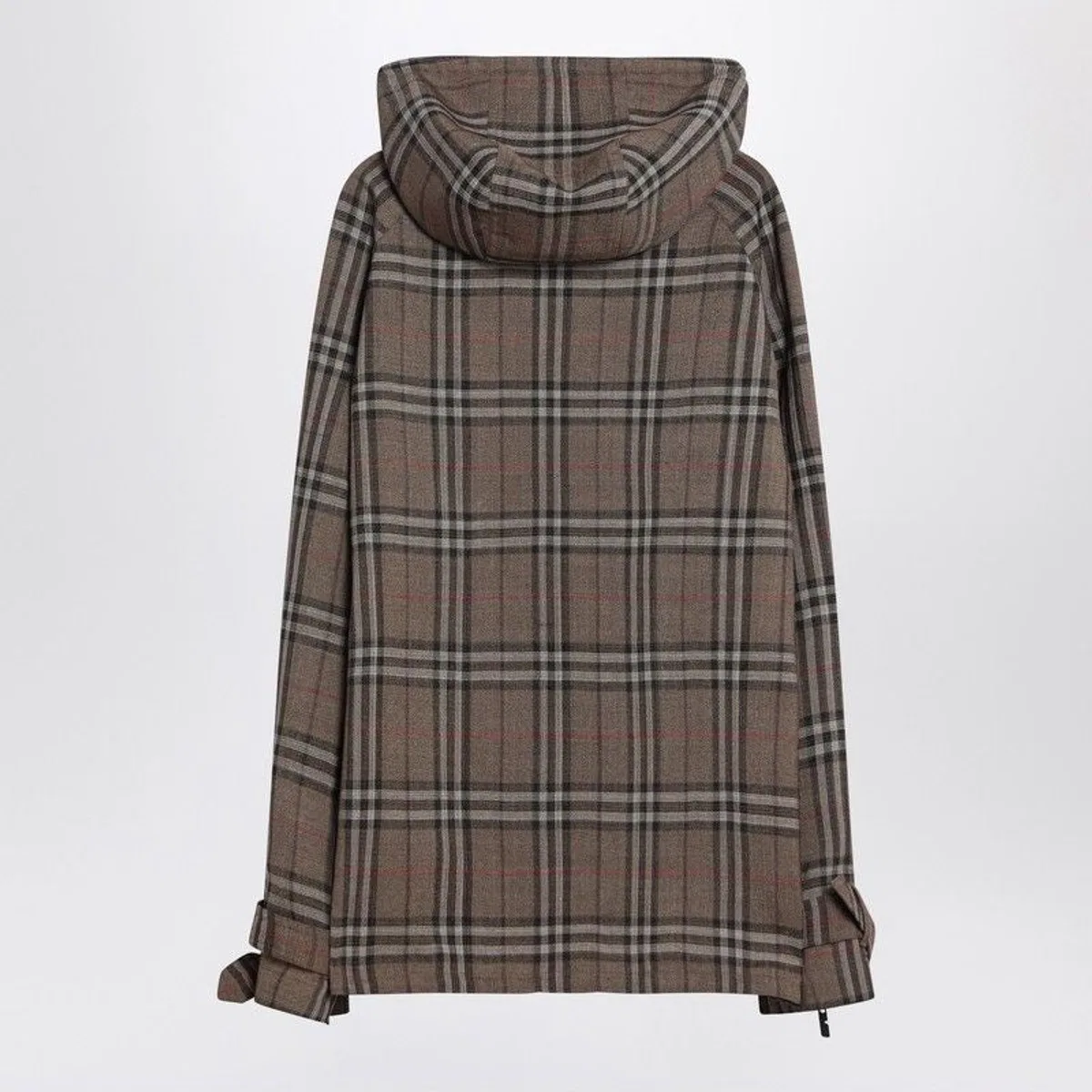 Burberry Half-Zip Jacket With Check Pattern In Si