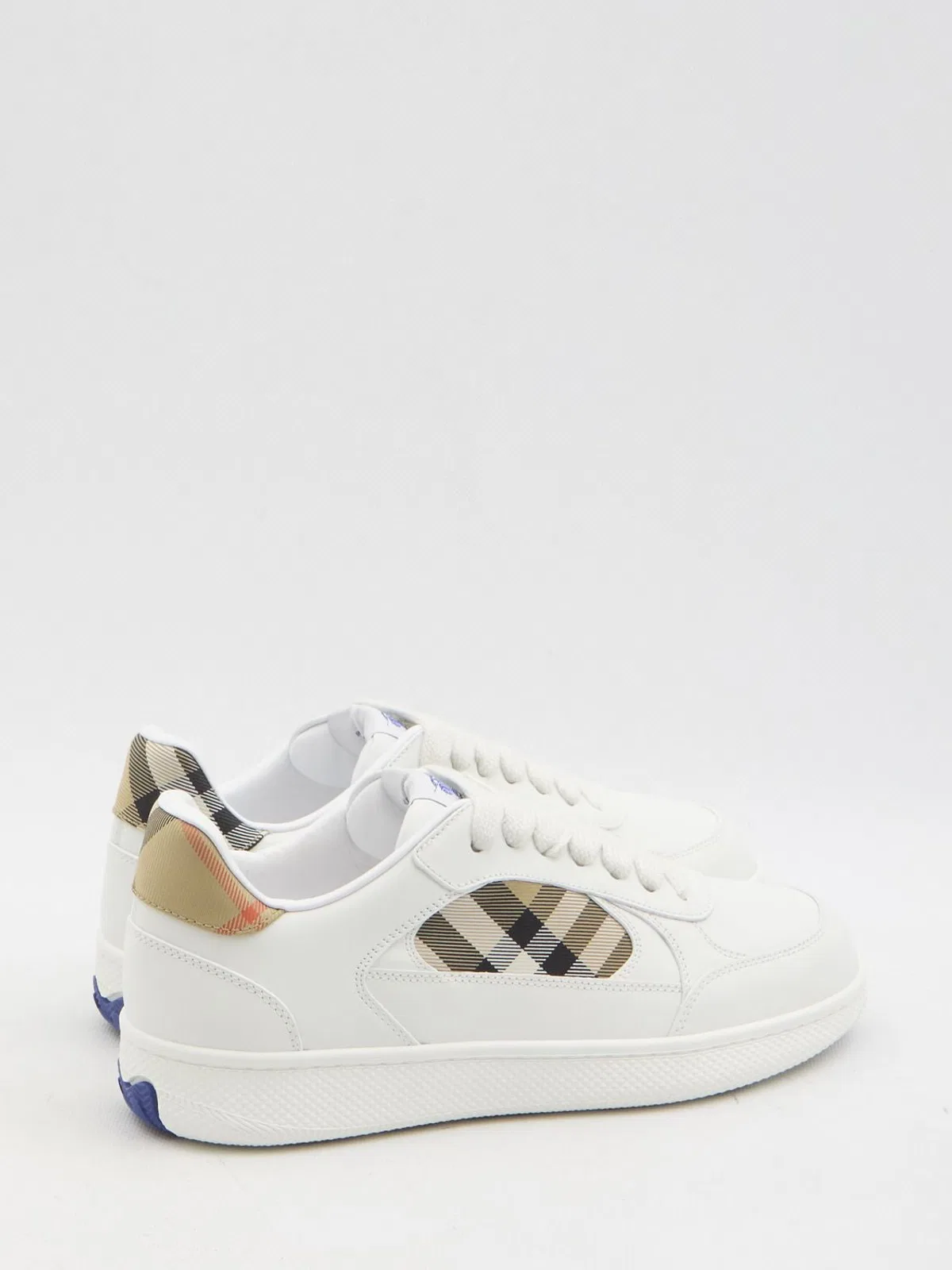 Burberry White Leather Sneakers