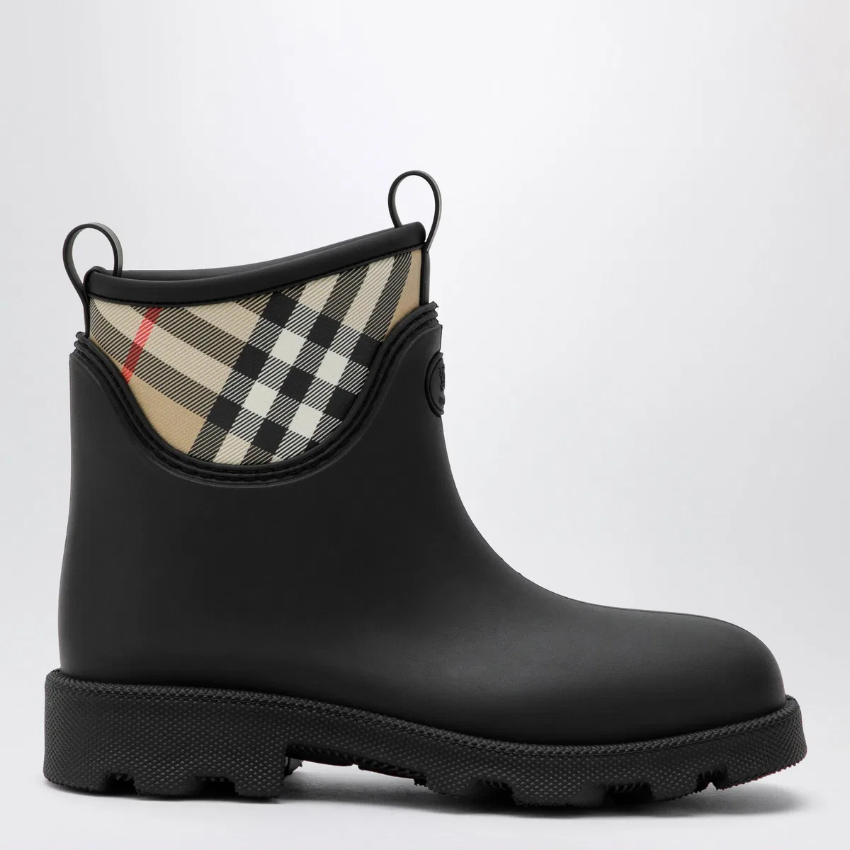 Burberry Marsh Stamp Rubber And Nylon Rain Boots 