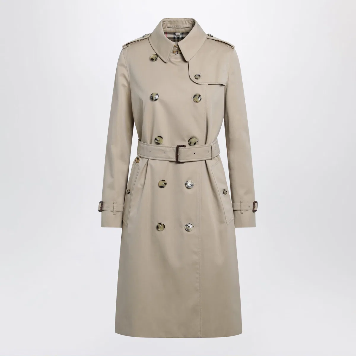 Burberry Long Kensington Heritage Cotton Trench C