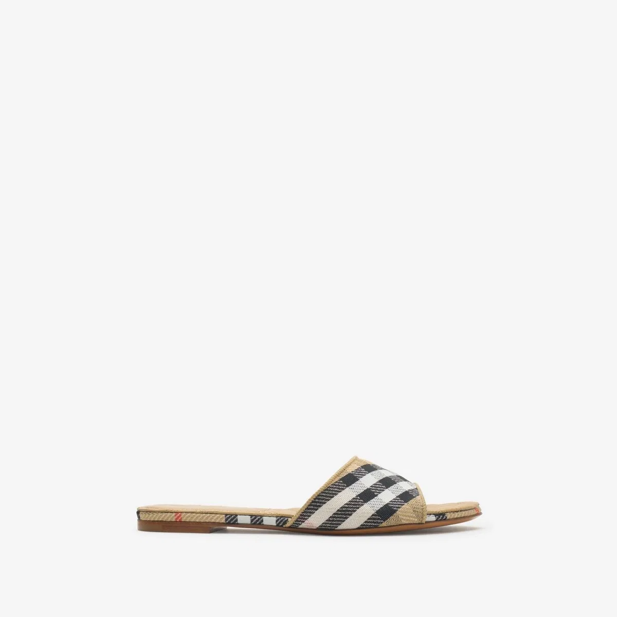 Burberry Lf Sloane Mule Chk Flat