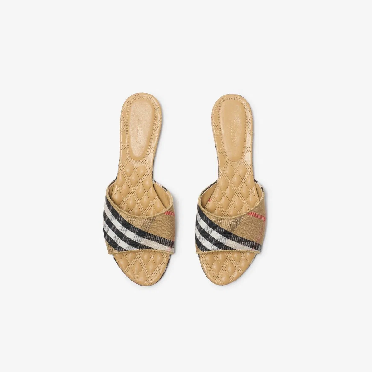 Burberry Lf Sloane Mule Chk Flat