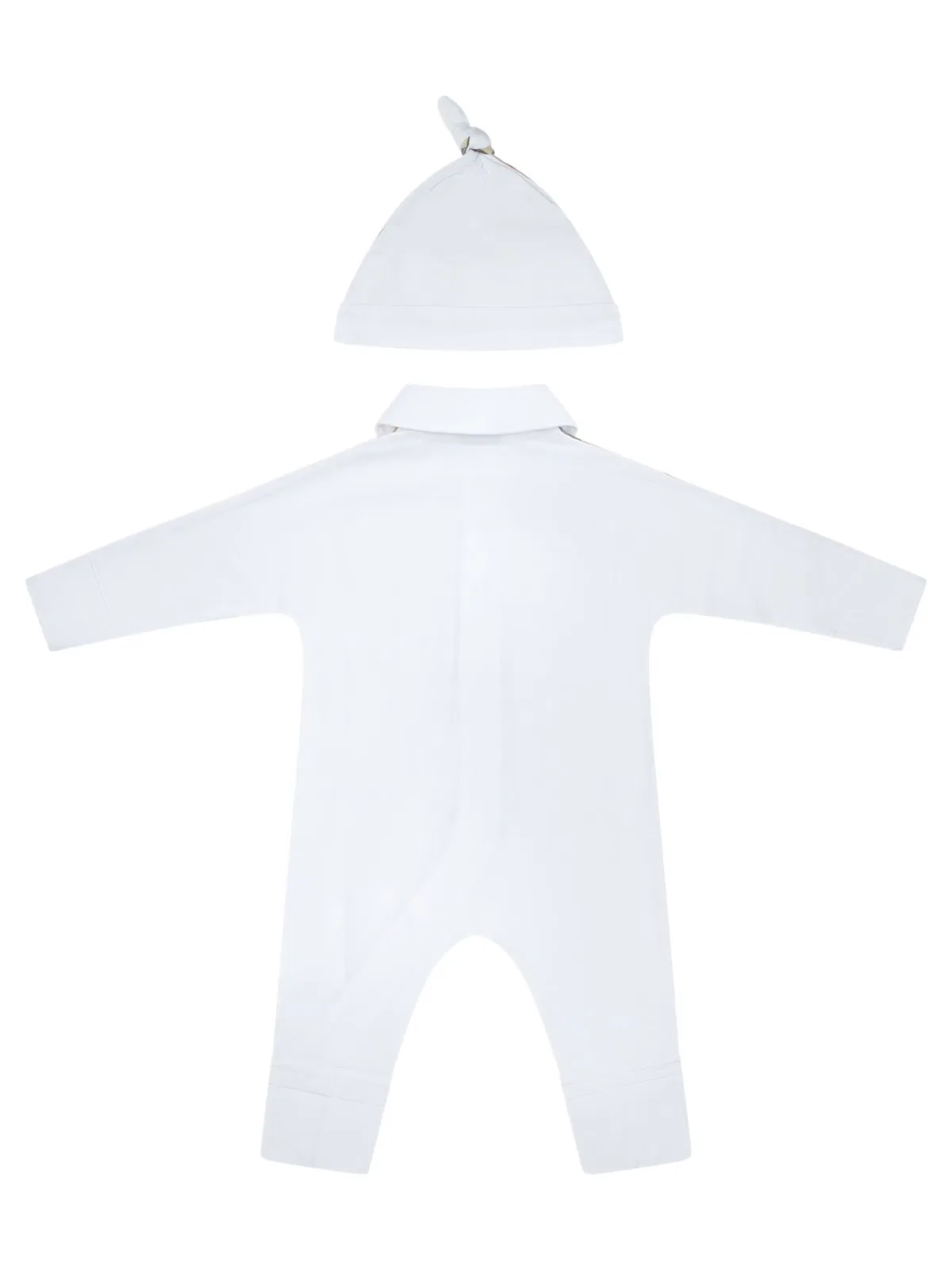 Burberry Kids White Cotton Elastane Tracksuit & S