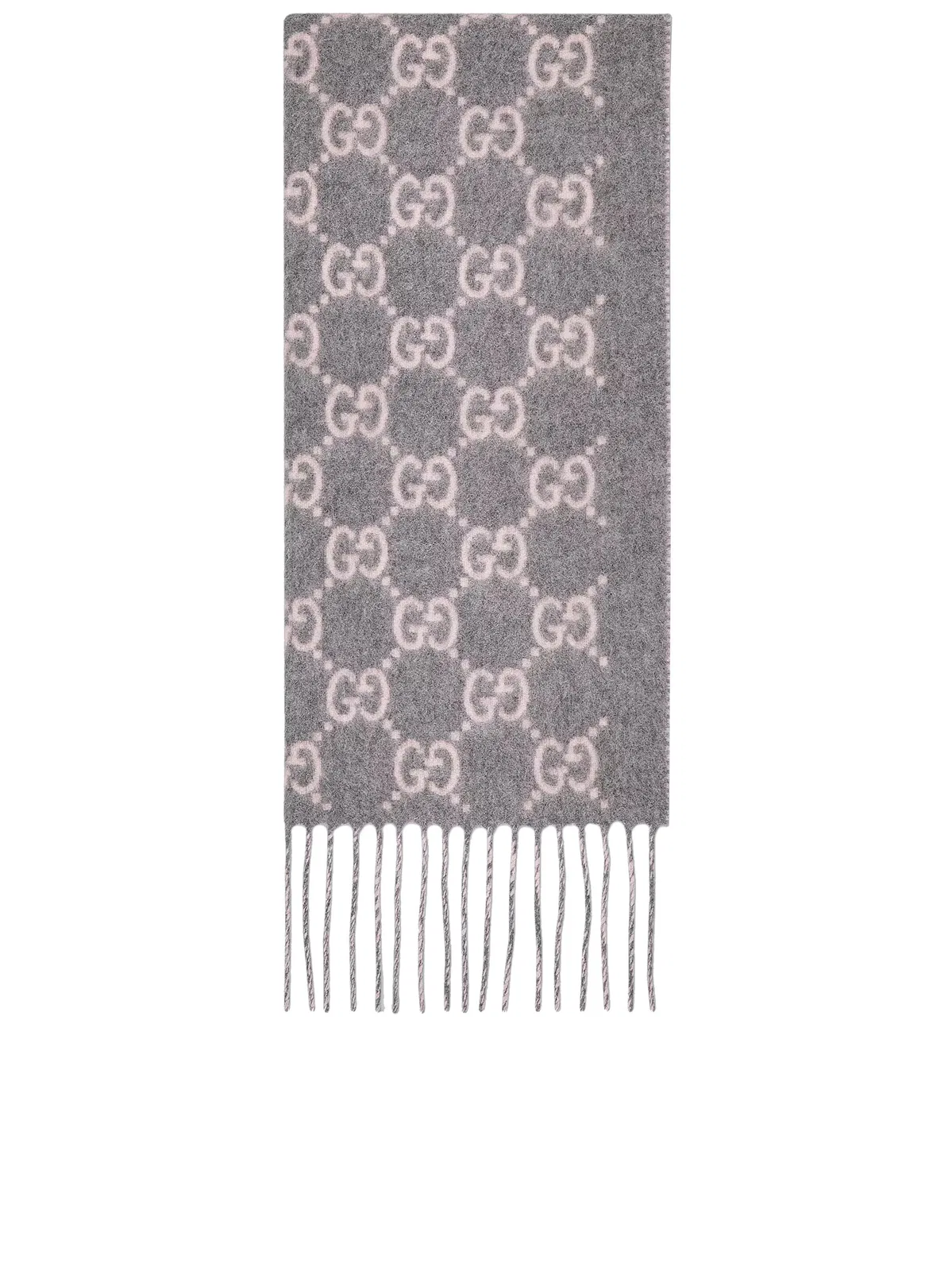 Gucci Embroidered Cashmere Reversible Scarf