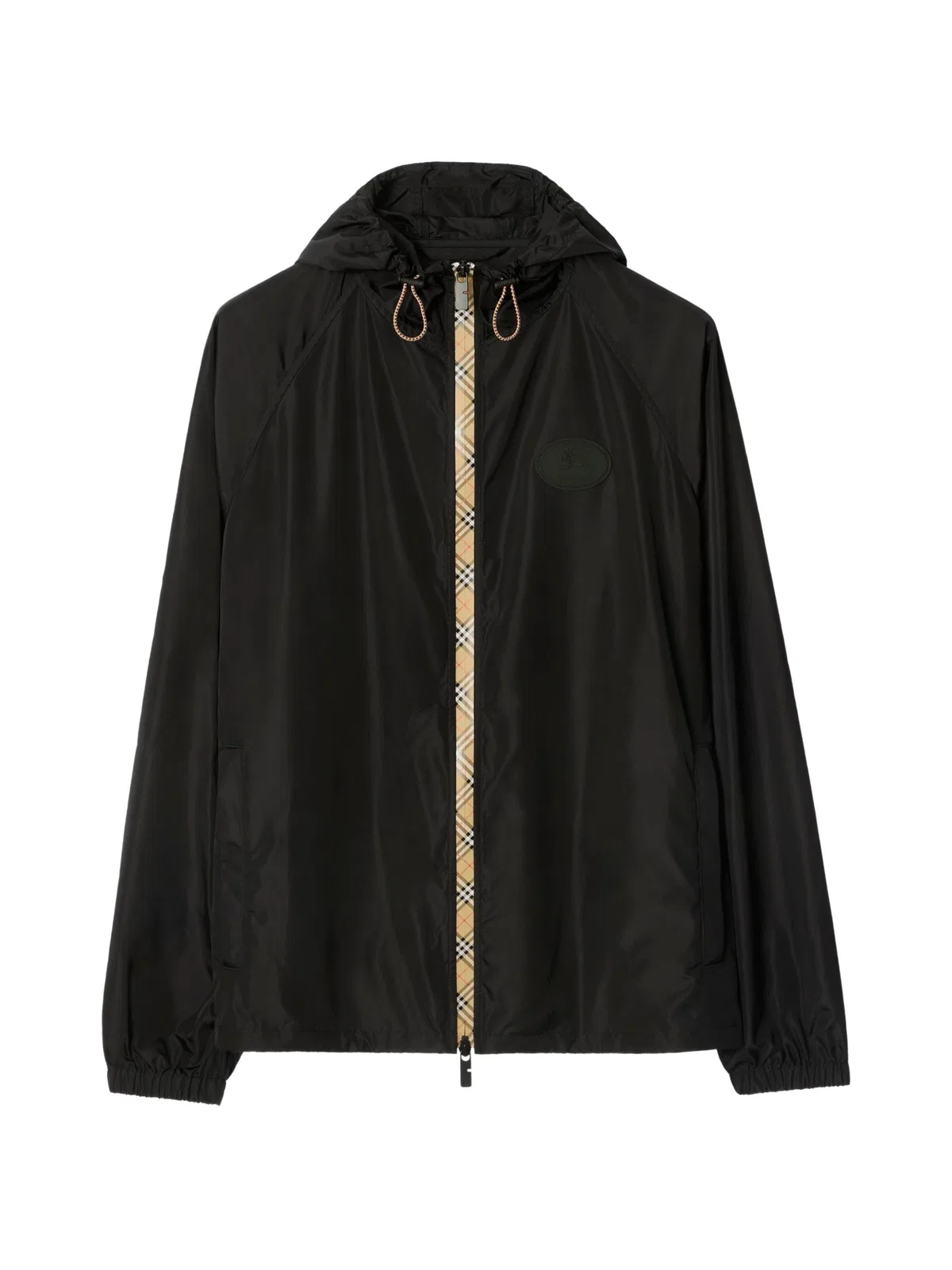 Burberry Contrasting-Trim Hooded Jacket