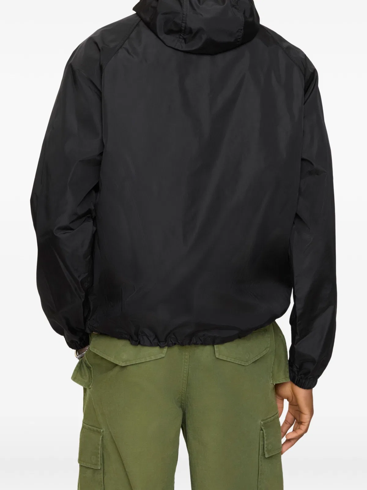 Burberry Contrasting-Trim Hooded Jacket