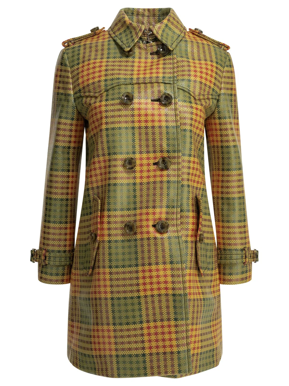 Burberry Summerside Check Yellow Polyester Nylon 