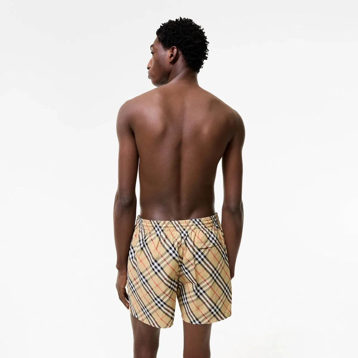 Burberry Check-Pattern Swim Shorts