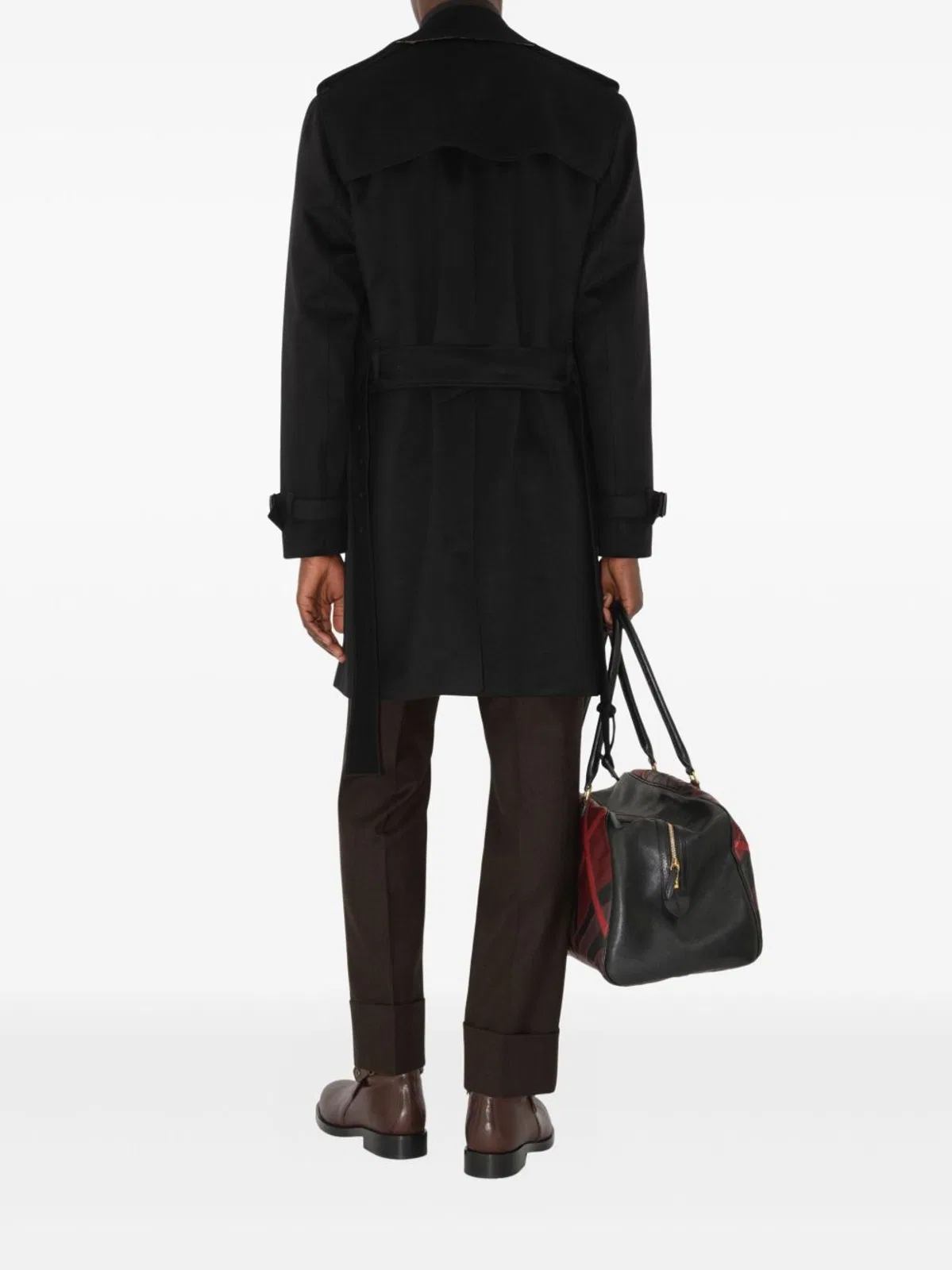 Burberry Black Cotton Trench Coat