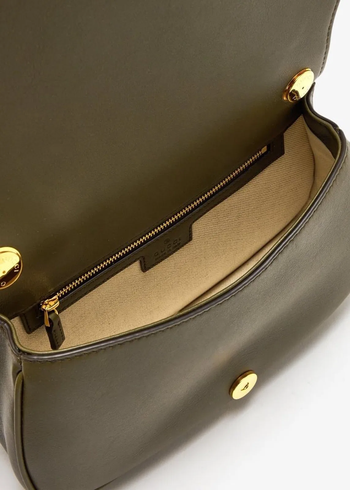 Gucci Bottle Green Leather Gucci Blondie Handb