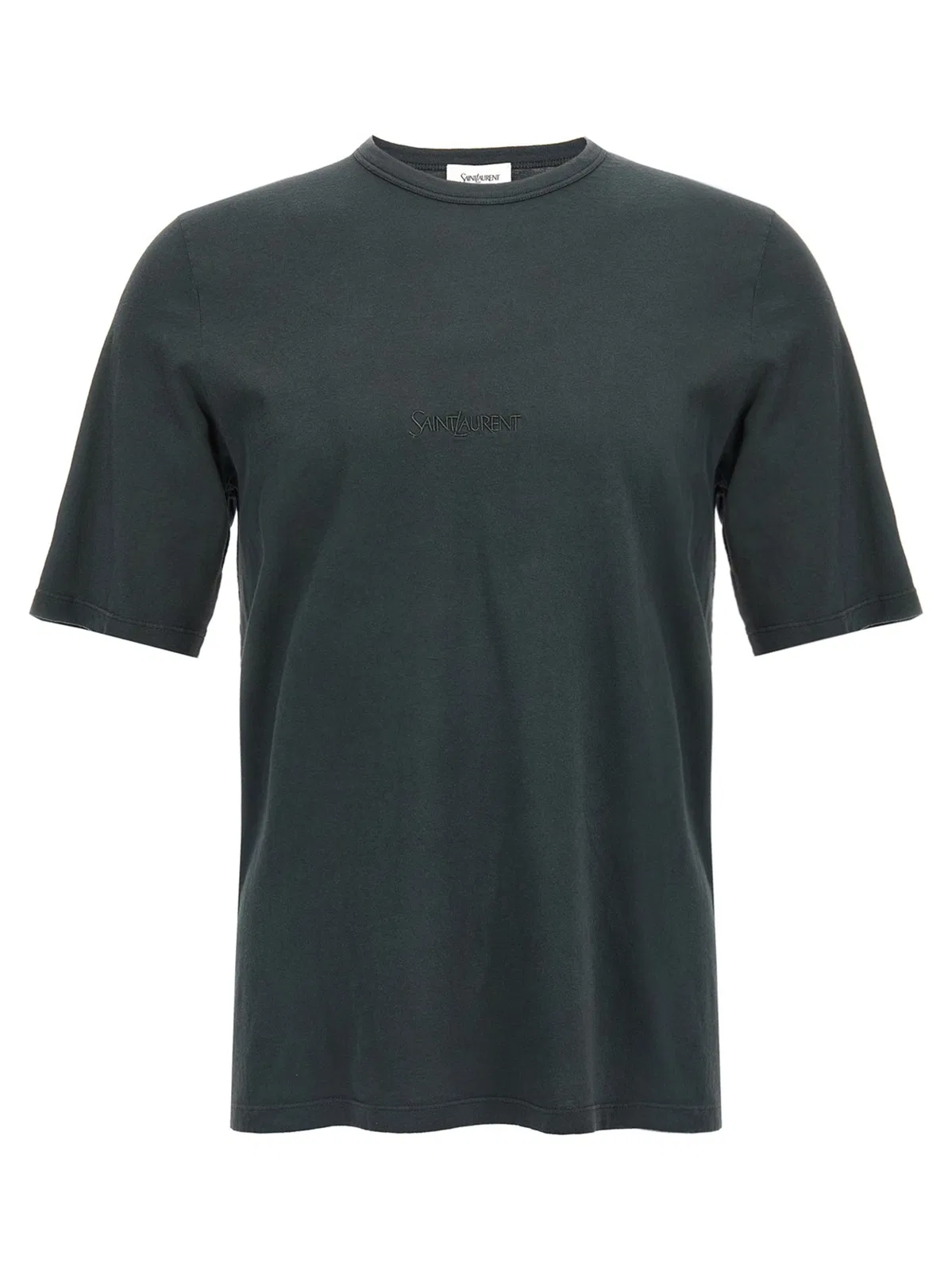 Saint Laurent Logo Embroidery T-Shirt