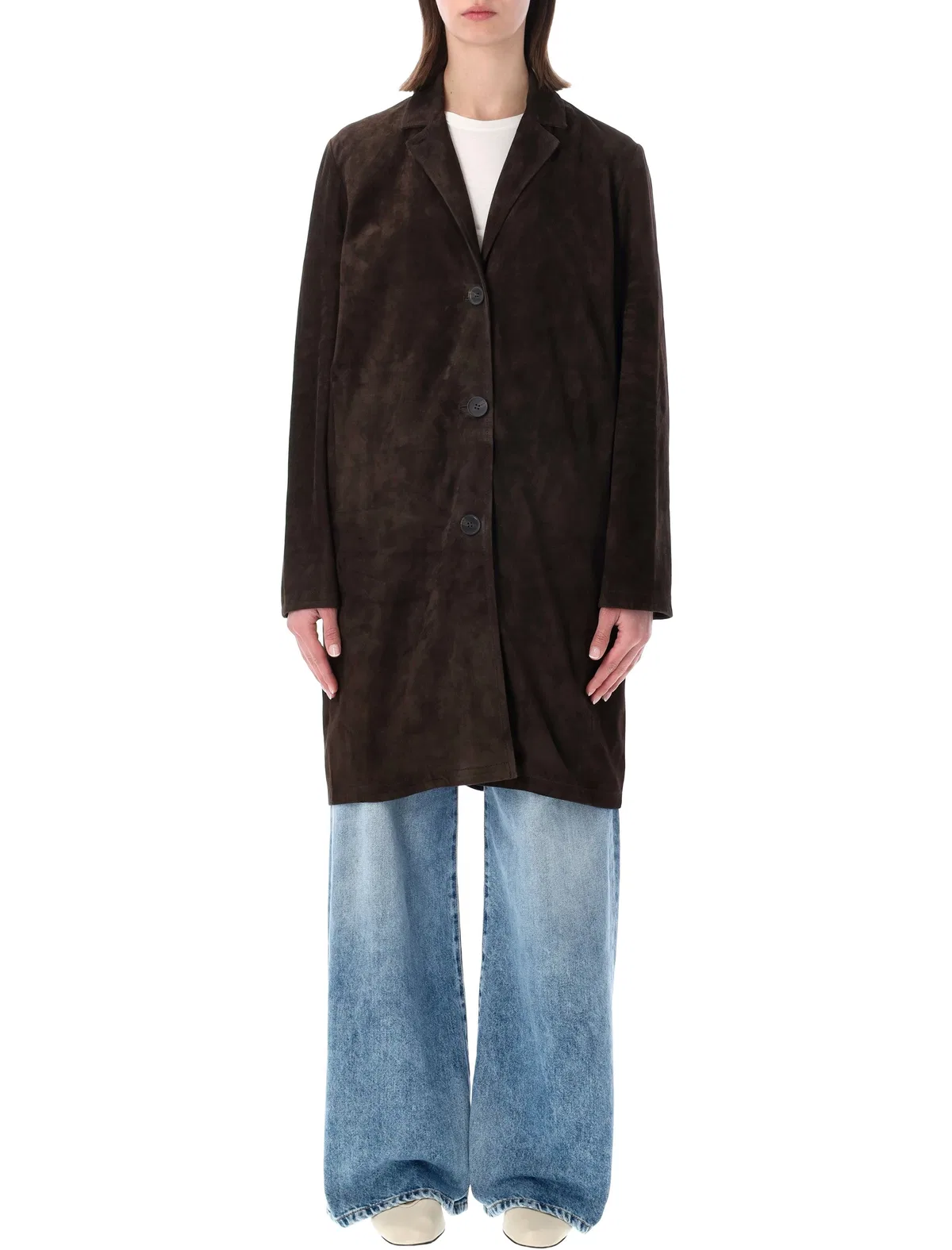 Sword Suede Leather Coat