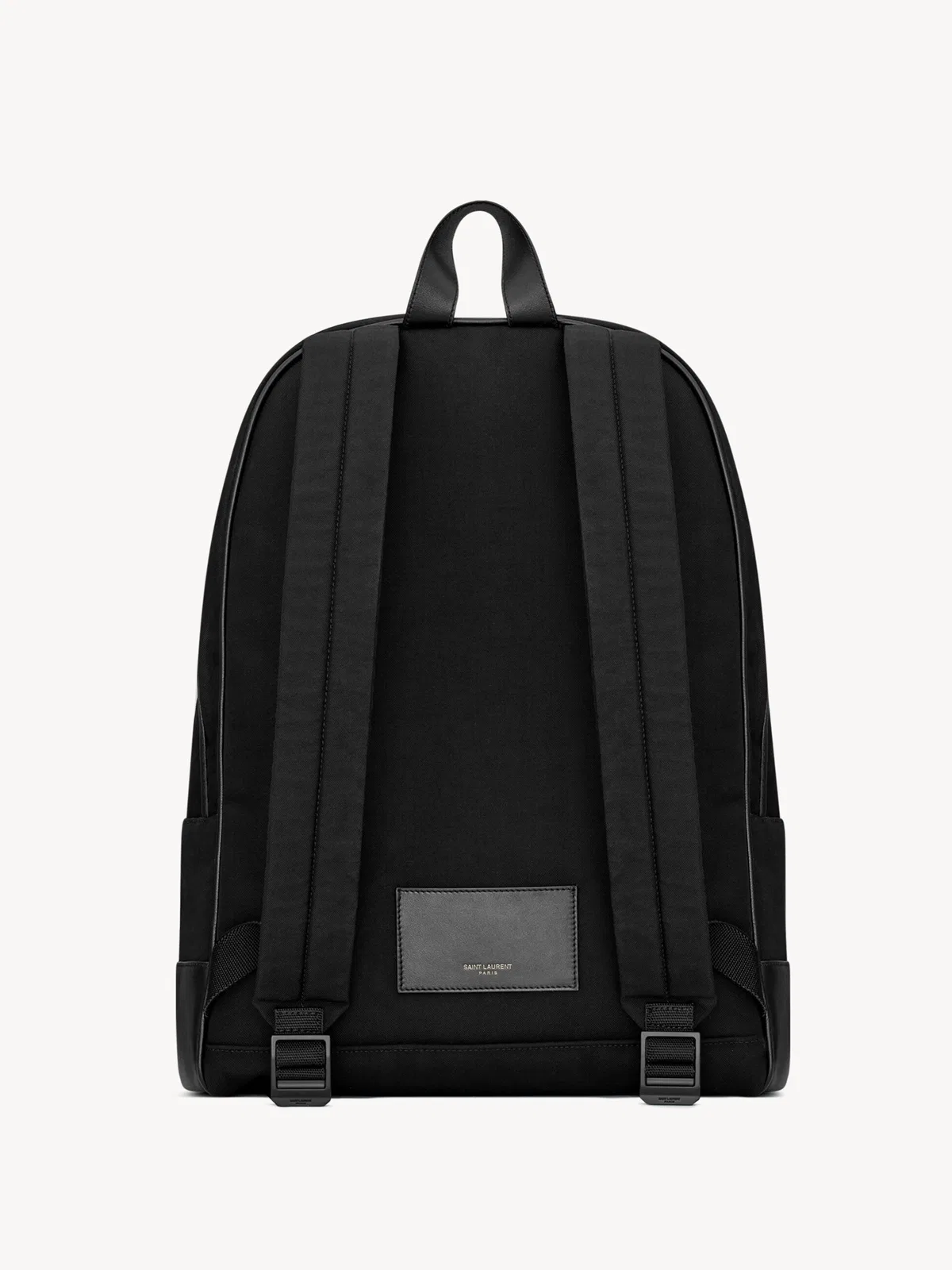 Saint Laurent City Backpack In Nylon Canvas And Leathe