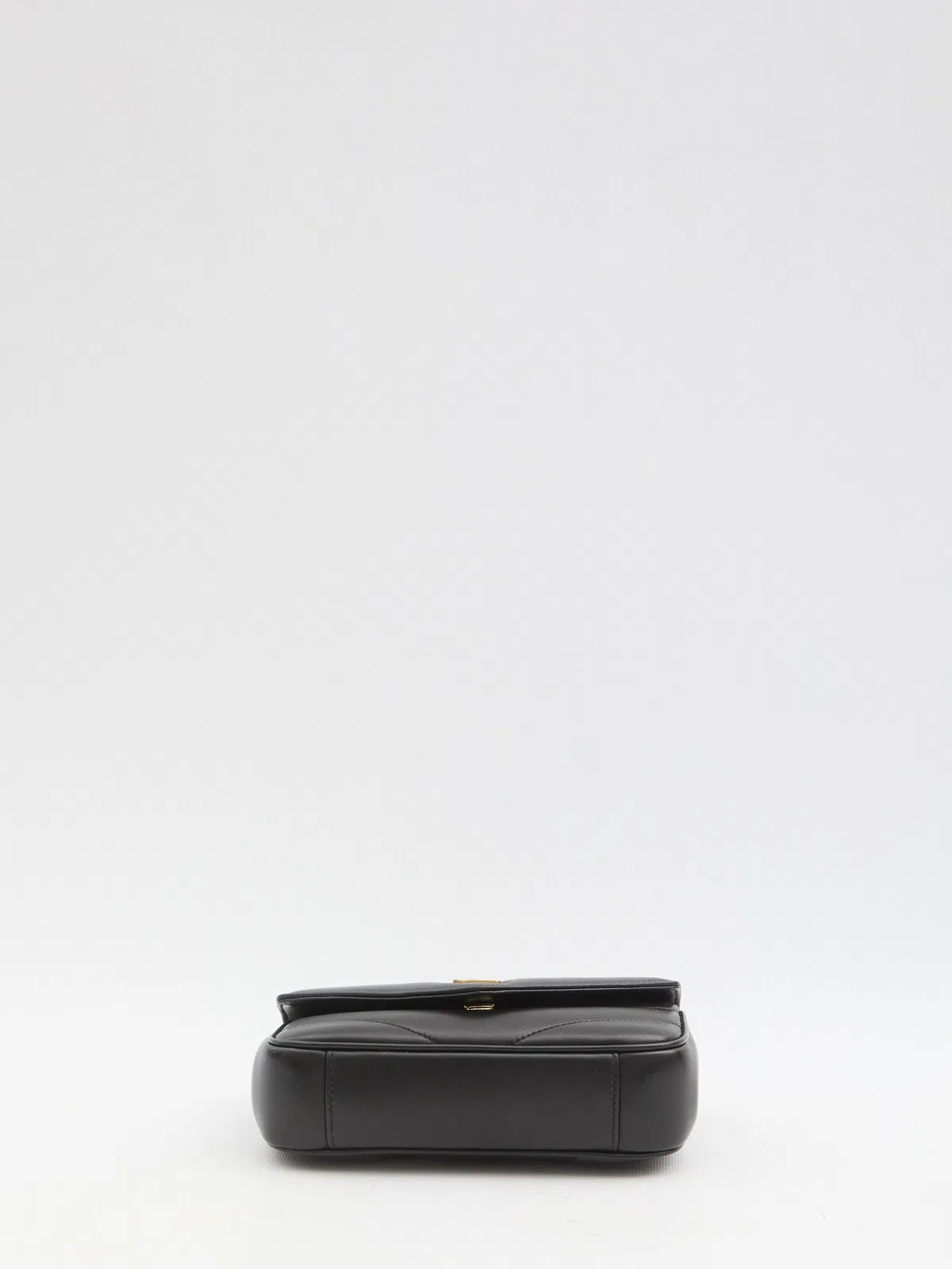 Saint Laurent Black Leather Mini Loulou Crossbody Bag