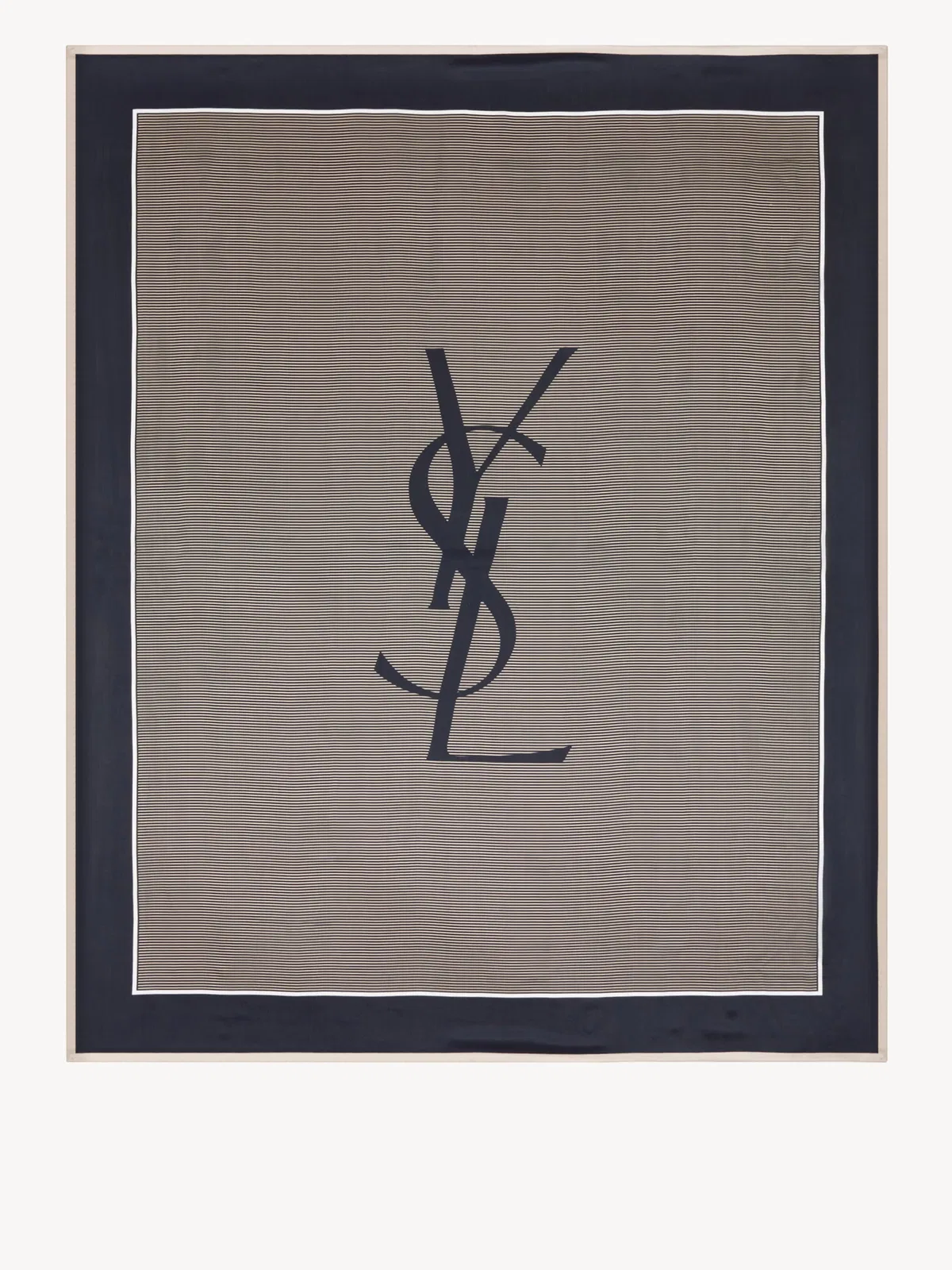 Saint Laurent Embroidered Silk Foulard
