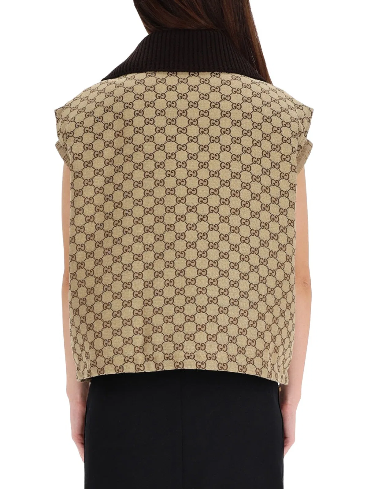 Gucci Vest With Leather Label
