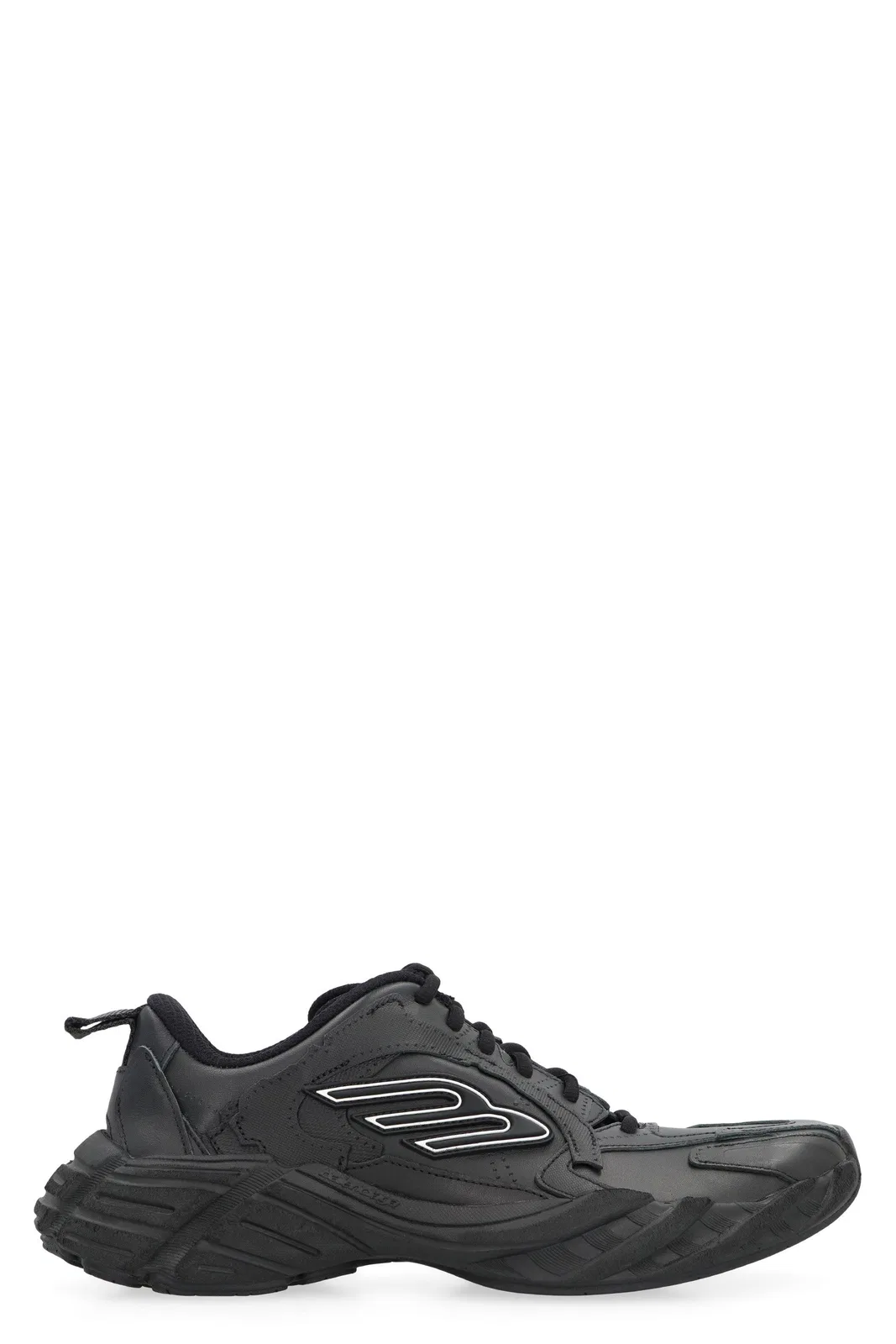 Balenciaga Monday Leather And Fabric Low-Top Sneake