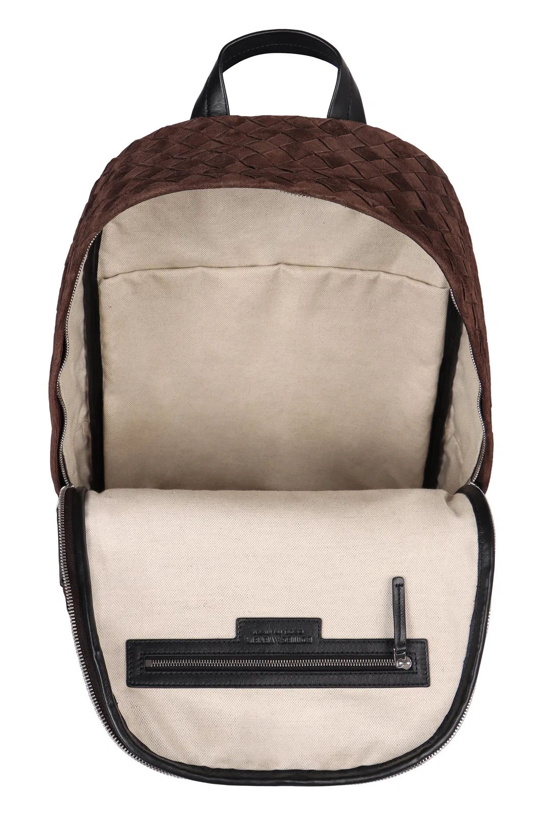 Bottega Veneta Fondant Brown Suede Leather Backpack