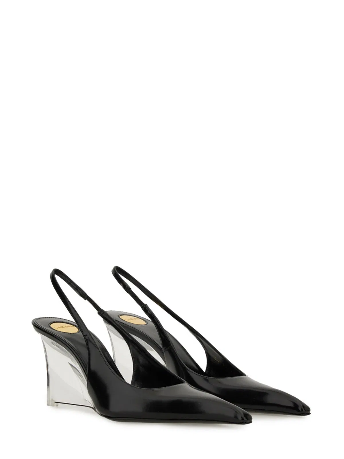 Saint Laurent Leather Miller Wedges