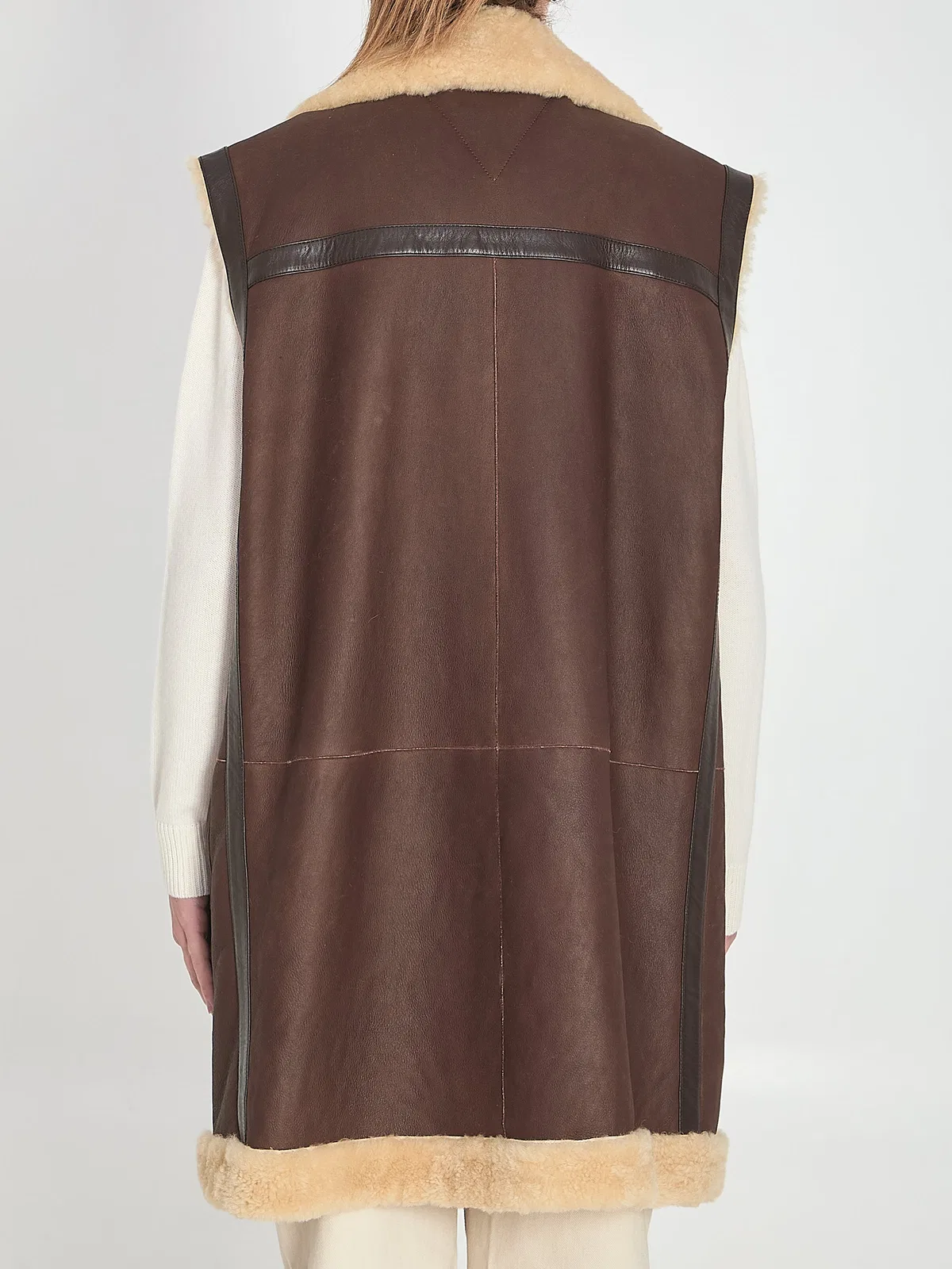 Bottega Veneta Brown Leather Vest