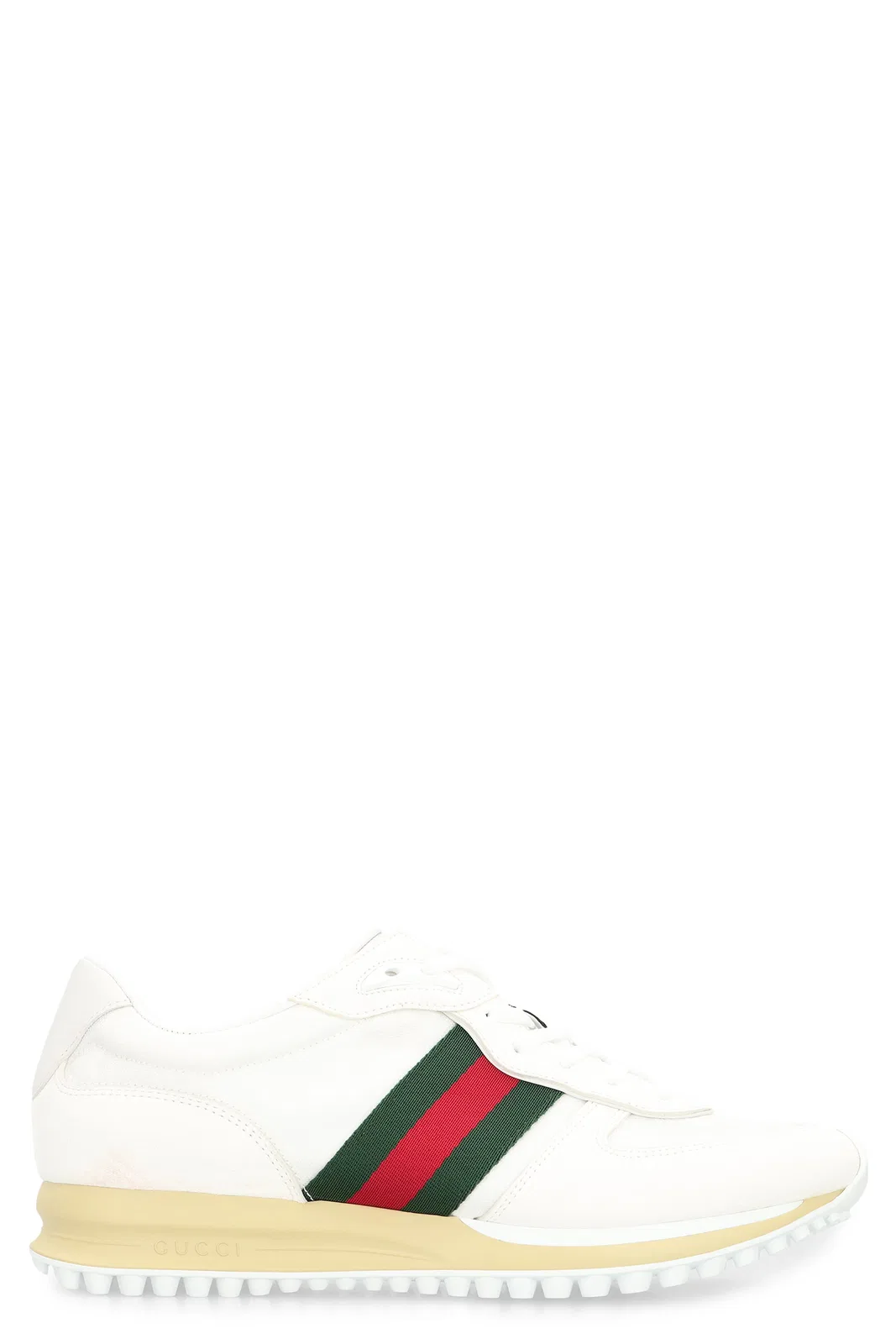 Gucci White Original Gg Fabric And Suede Gucci